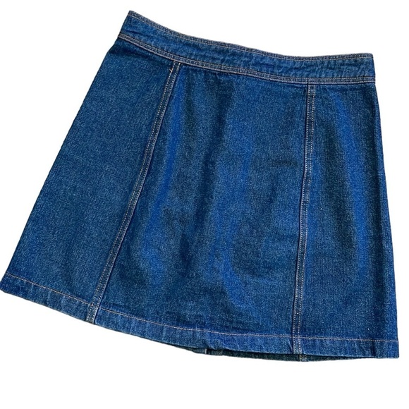Sans Souci Denim Jean‎ Button Skirt - Picture 2 of 5